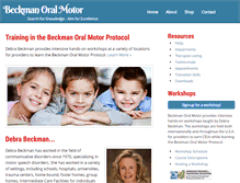 Tablet Screenshot of beckmanoralmotor.com